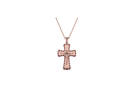 Gemstone Cross Pendant